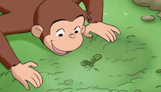 植物を植える 🐵 おさるのジョージ 🐵子供のための漫画